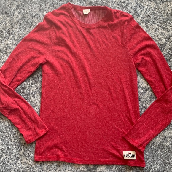 Hollister Ribbed Long-Sleeve Shirt - Picture 2 of 8